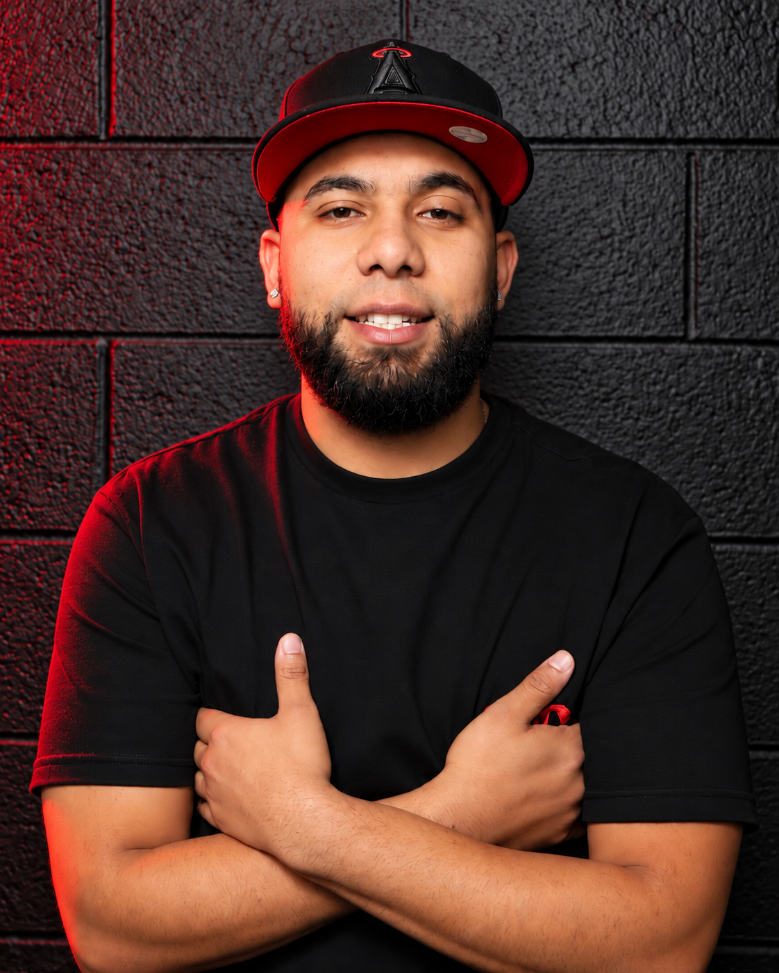 Portrait of Kevin at God Level Barbershop